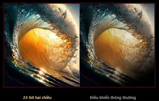 Tivi TCL 65 inch QD-MiniLED 65C6K sử dụng công nghệ 23 bit 2 chiều