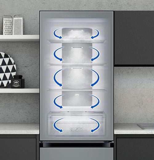 tủ lạnh Samsung Bespoke RB33T307029/SV 339 lít sử dụng công nghệ làm lạnh vòm