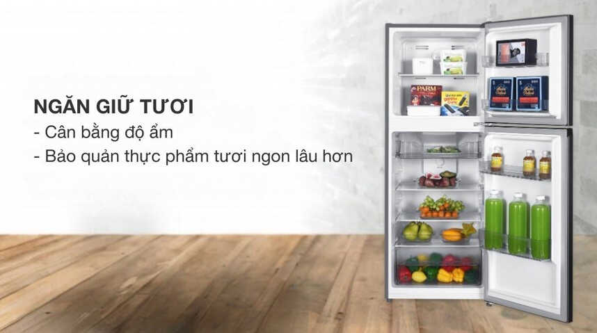 Tủ lạnh 2 cánh có ngăn rau củ cân bằng độ ẩm
