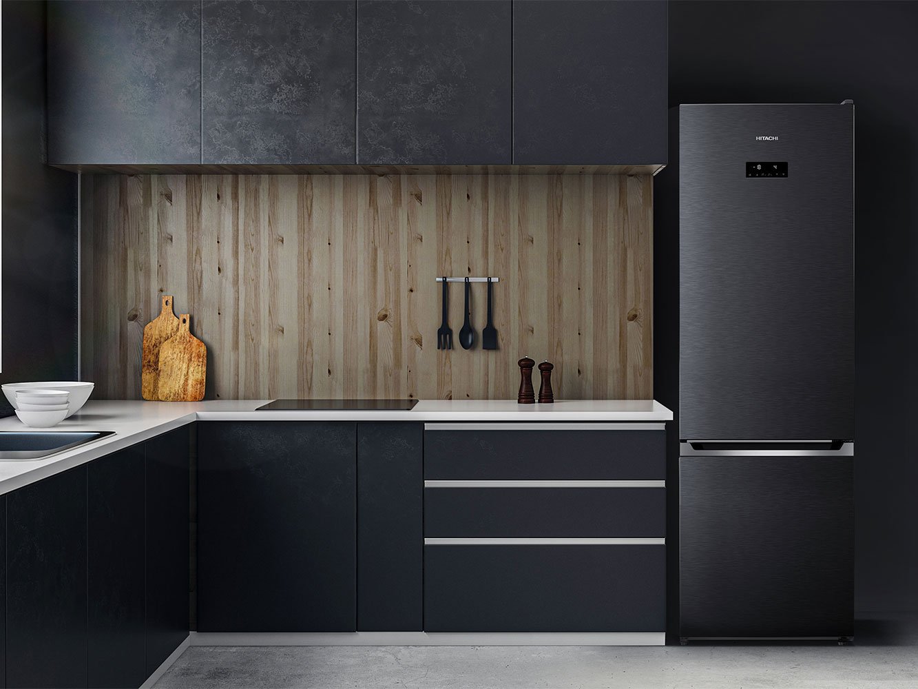 Tủ lạnh Hitachi R-B415EGV1 có thiết kế sang trọng