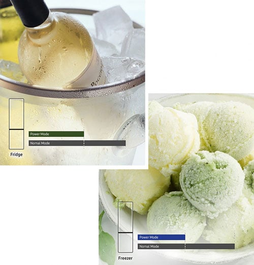 tủ lạnh Samsung RB33T307055 SV có chế độ làm lạnh, làm đông nhanh