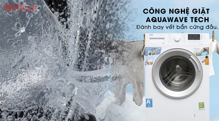 Công nghệ AquaWave giúp đánh bay vết bẩn cứng đầu