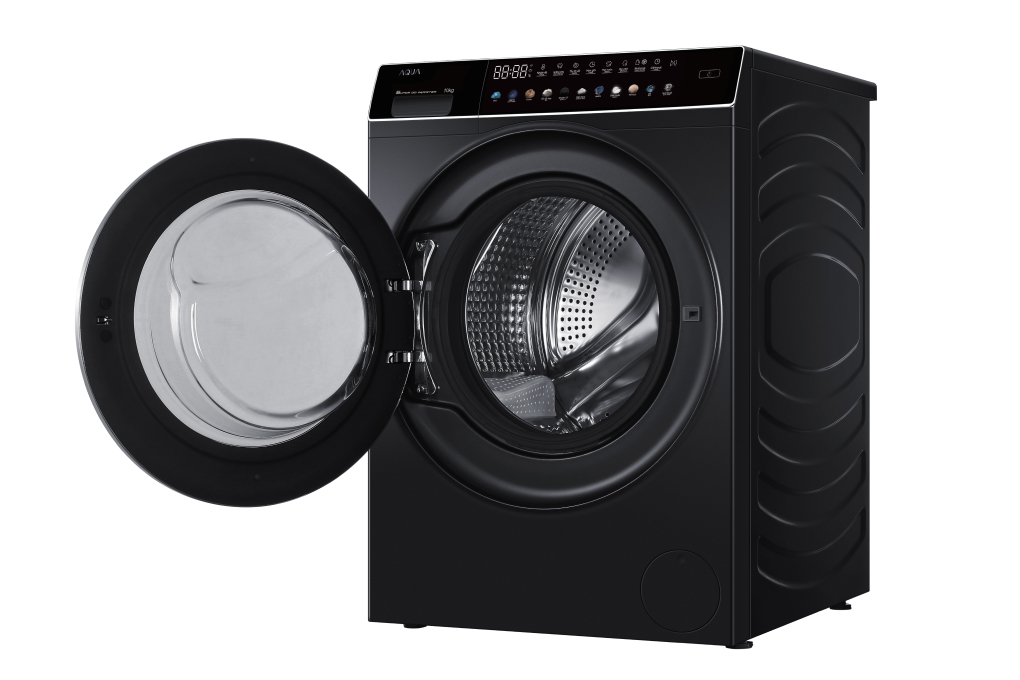 Máy giặt lồng ngang AQUA AQD-DDW1000J BK được trang bị lồng giặt Pillow siêu lớn
