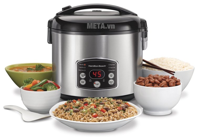 Nồi cơm điện Hamilton Beach 37541-IN có lòng nồi được phủ lớp chống dính