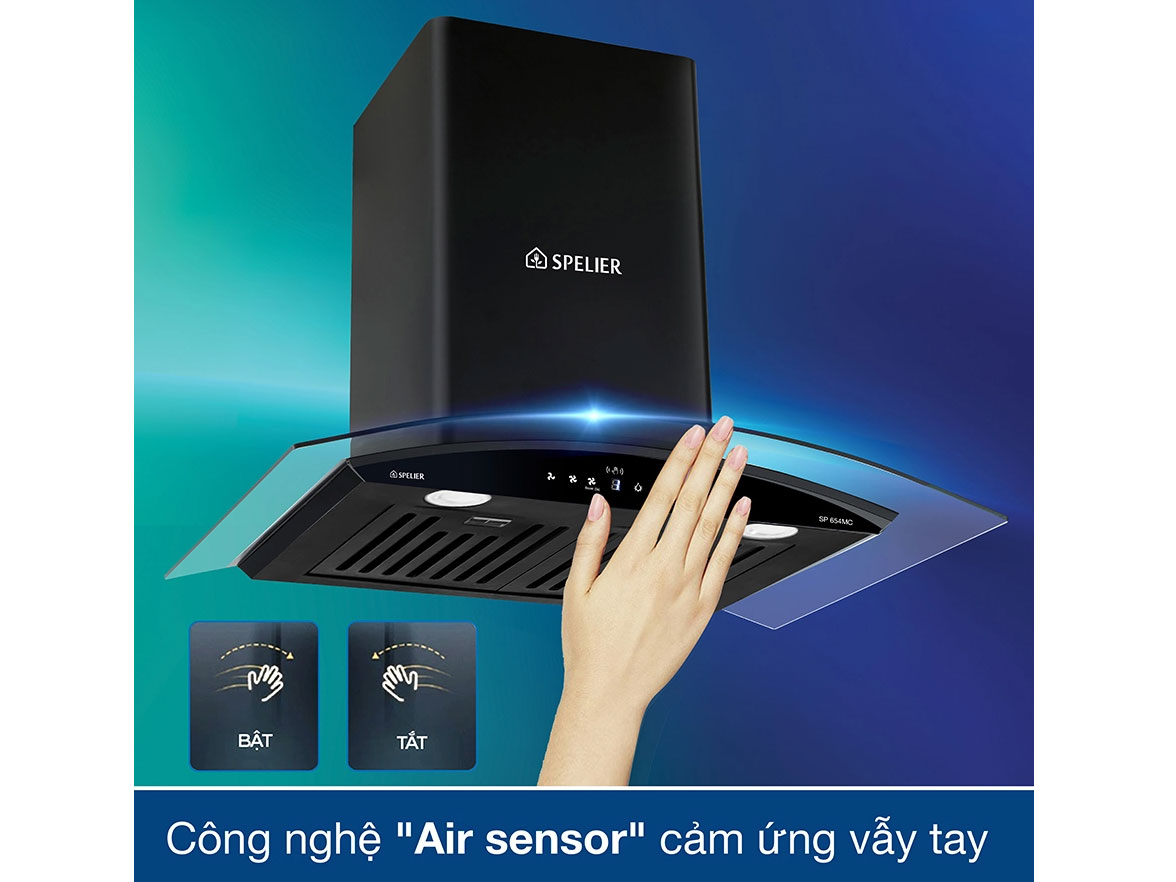 Máy hút mùi Spelier có cảm ứng vẫy tay