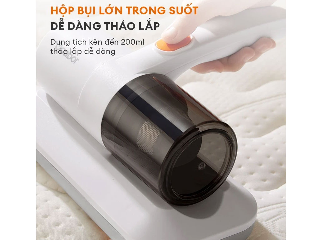 Máy hút bụi giường nệm có hộp chứa bụi 200ml