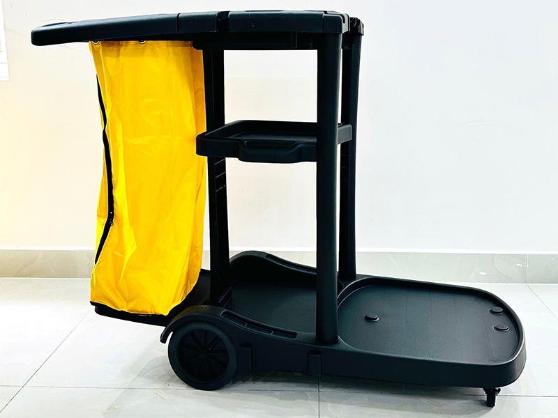 Xe được làm bằng nhựa PP chịu va đập tốt