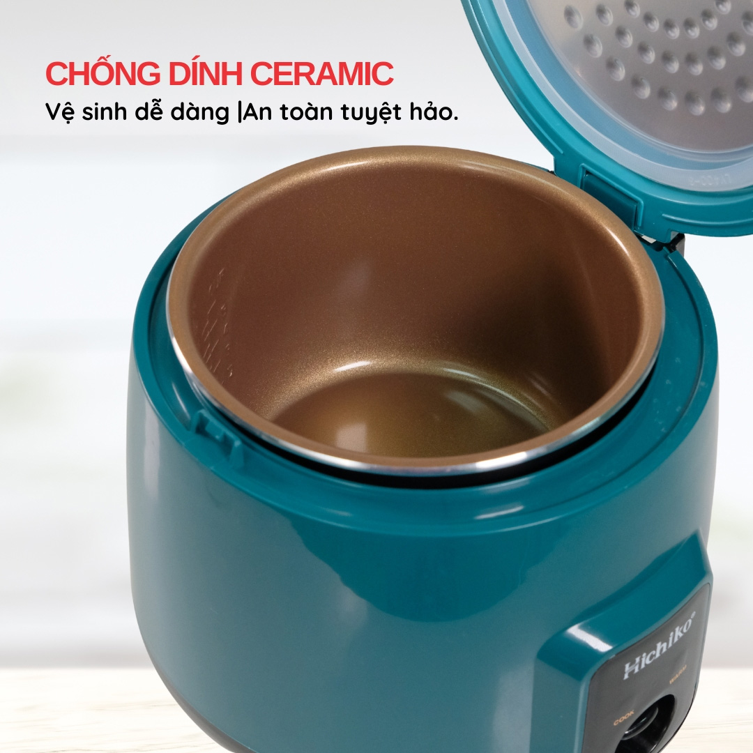 Lòng nồi phủ 2 lớp chống dính – an toàn cho sức khỏe