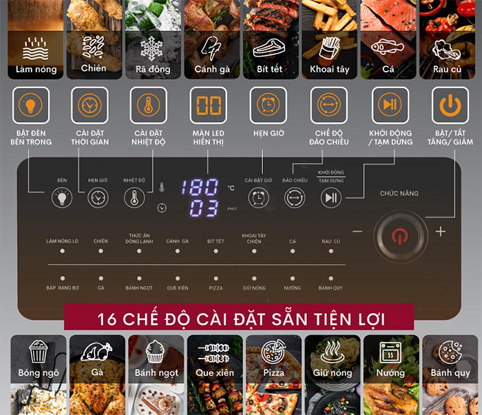 Các chế độ nấu