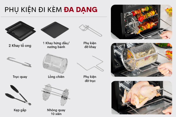 Phụ kiện đi kèm của Fujihome A12D
