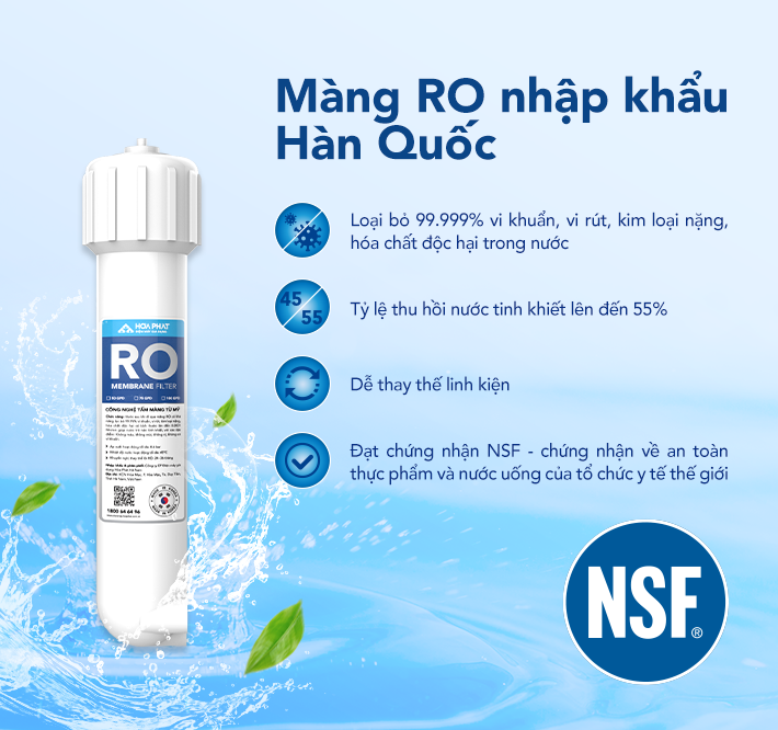 Máy lọc nước dùng màng lọc RO