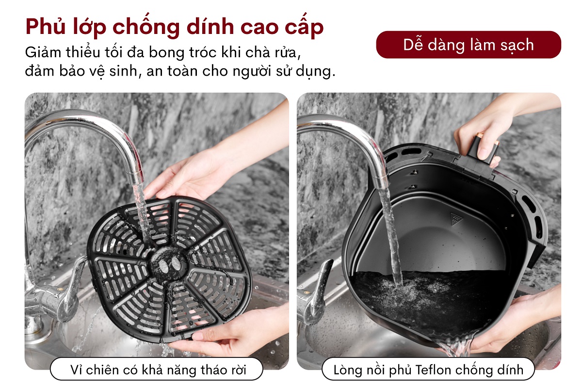 Fujihome A6GG phủ chống dính ở lòng nồi