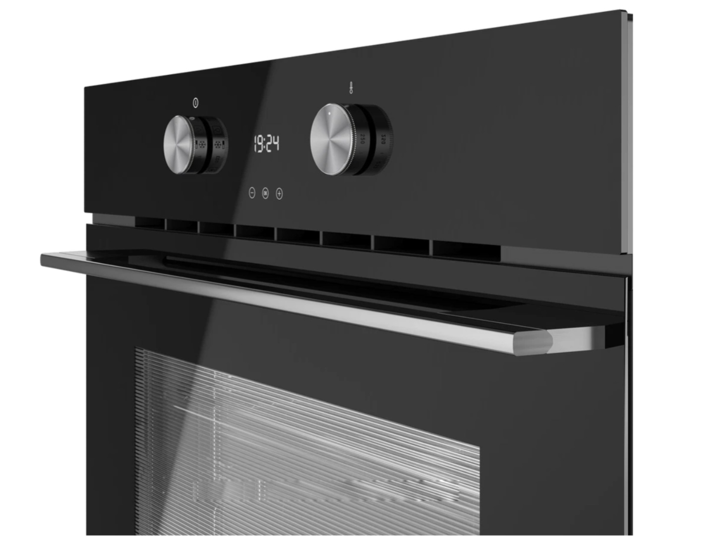 Lò nướng có núm vặn cơ và cảm ứng dễ dùng