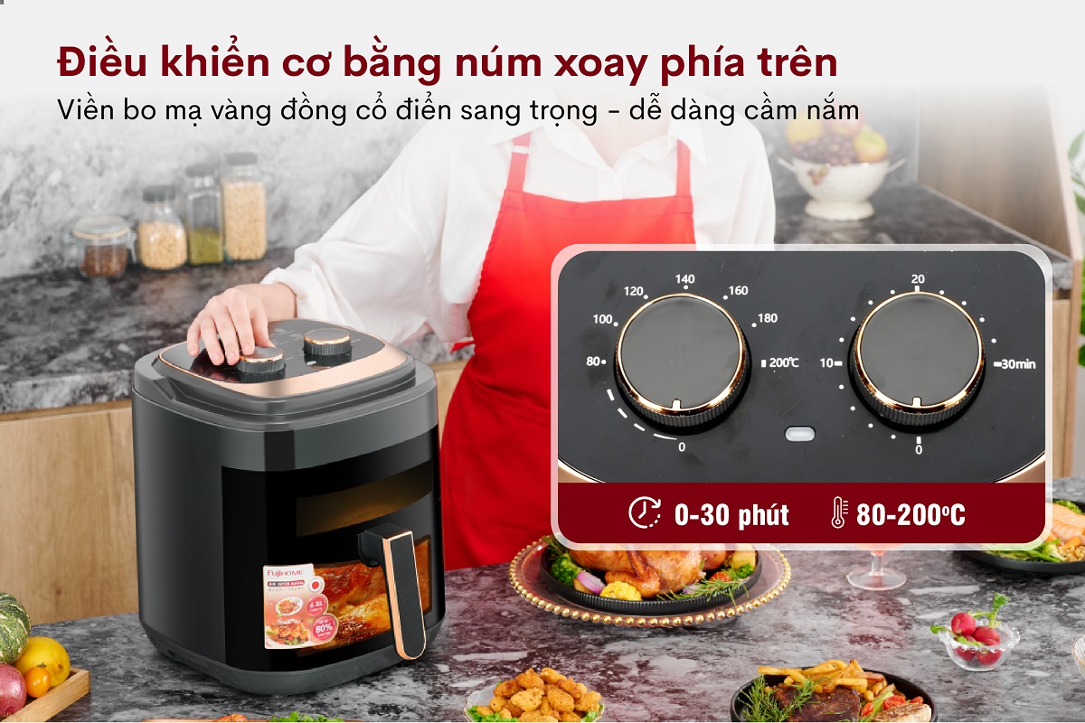 Nồi chiên không dầu dễ sử dụng