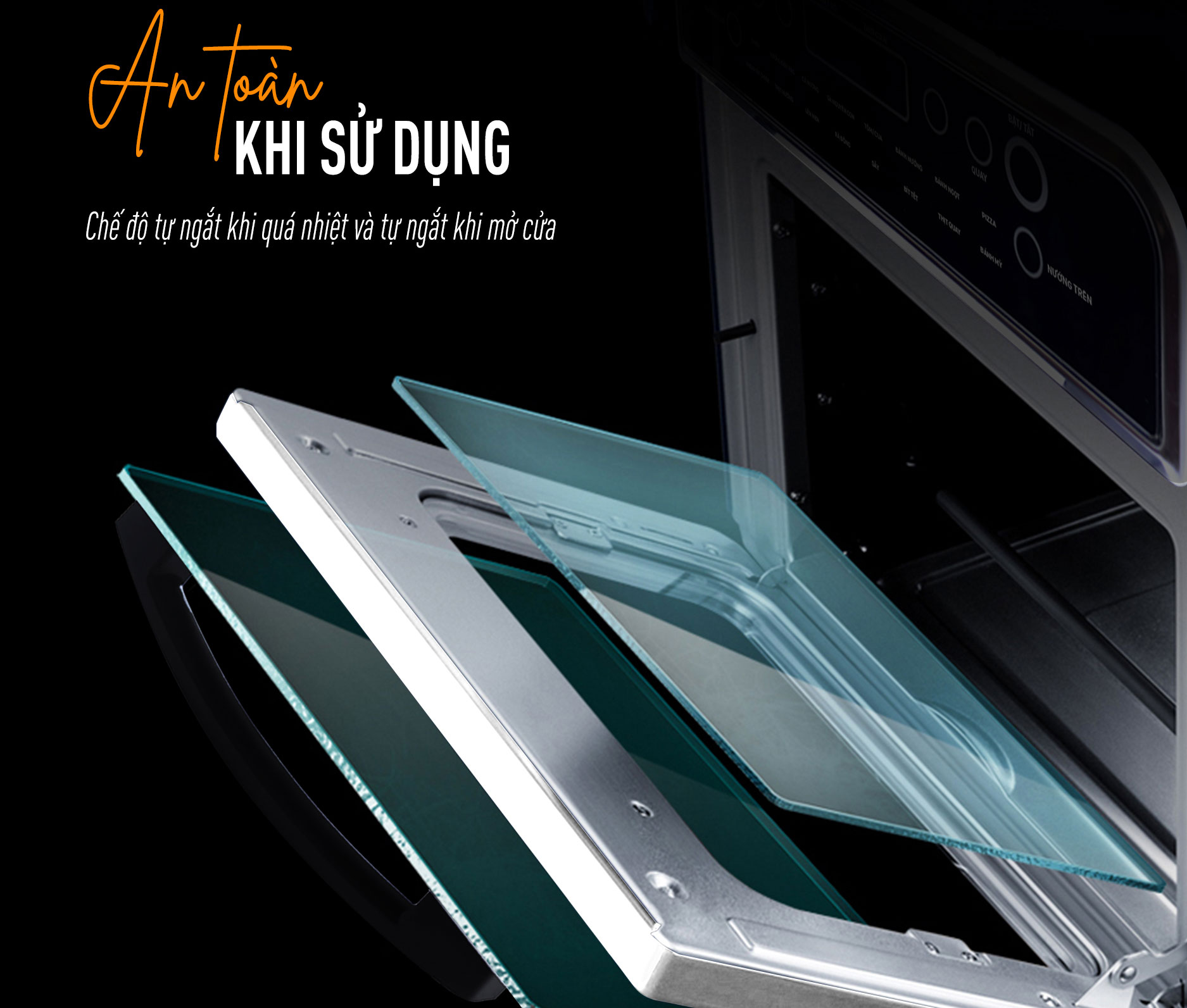 Nồi tự ngắt khi mở cửa