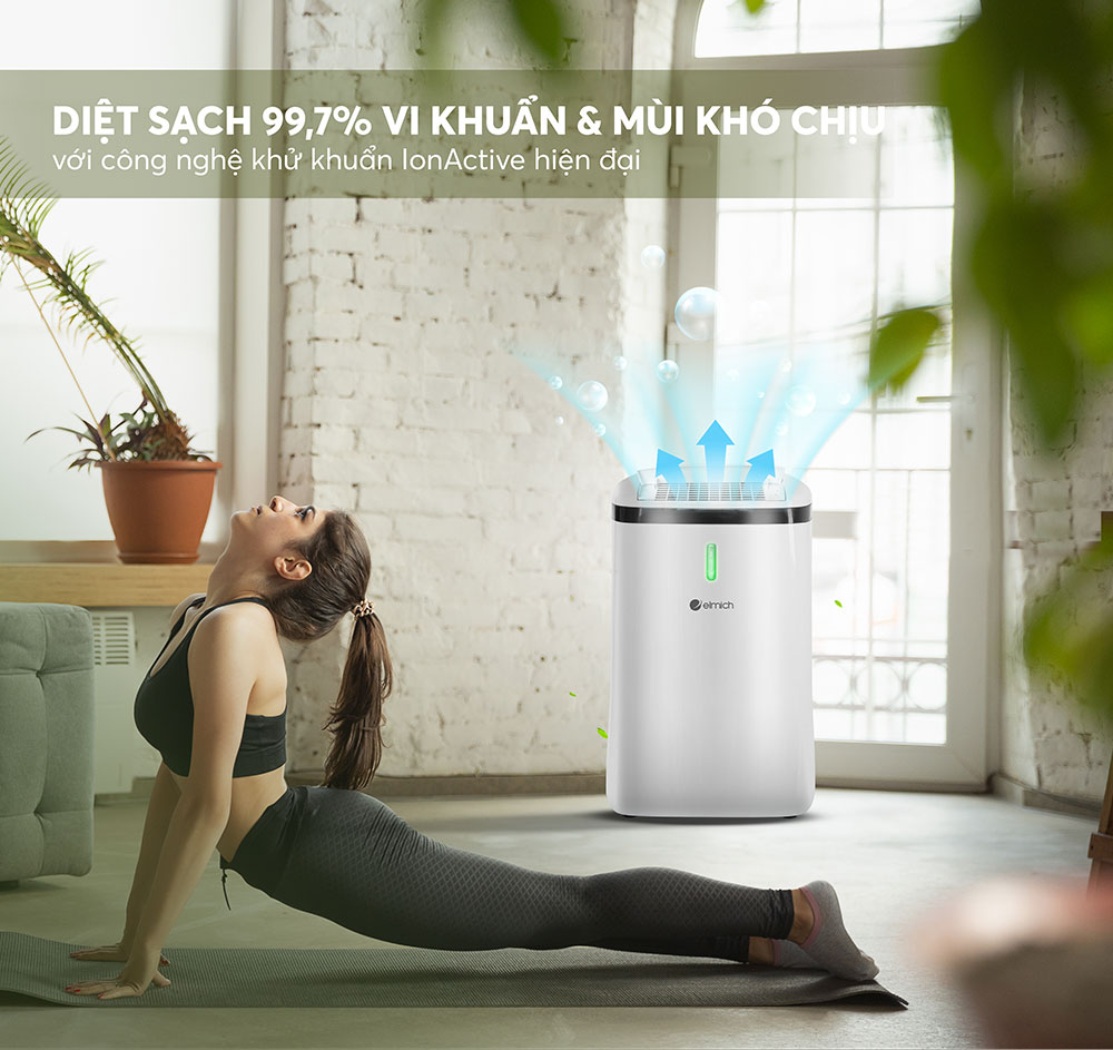 Elmich DE-3923 có chức năng lọc không khí hiệu quả