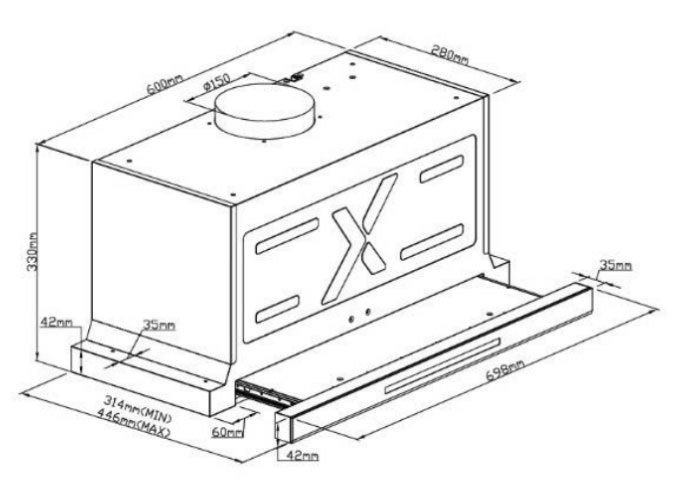 Kích thước của GrandX GX H70F75G