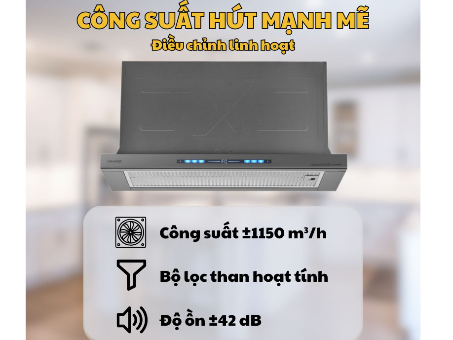Máy hút mùi âm tủ giúp hút mùi hôi nhanh