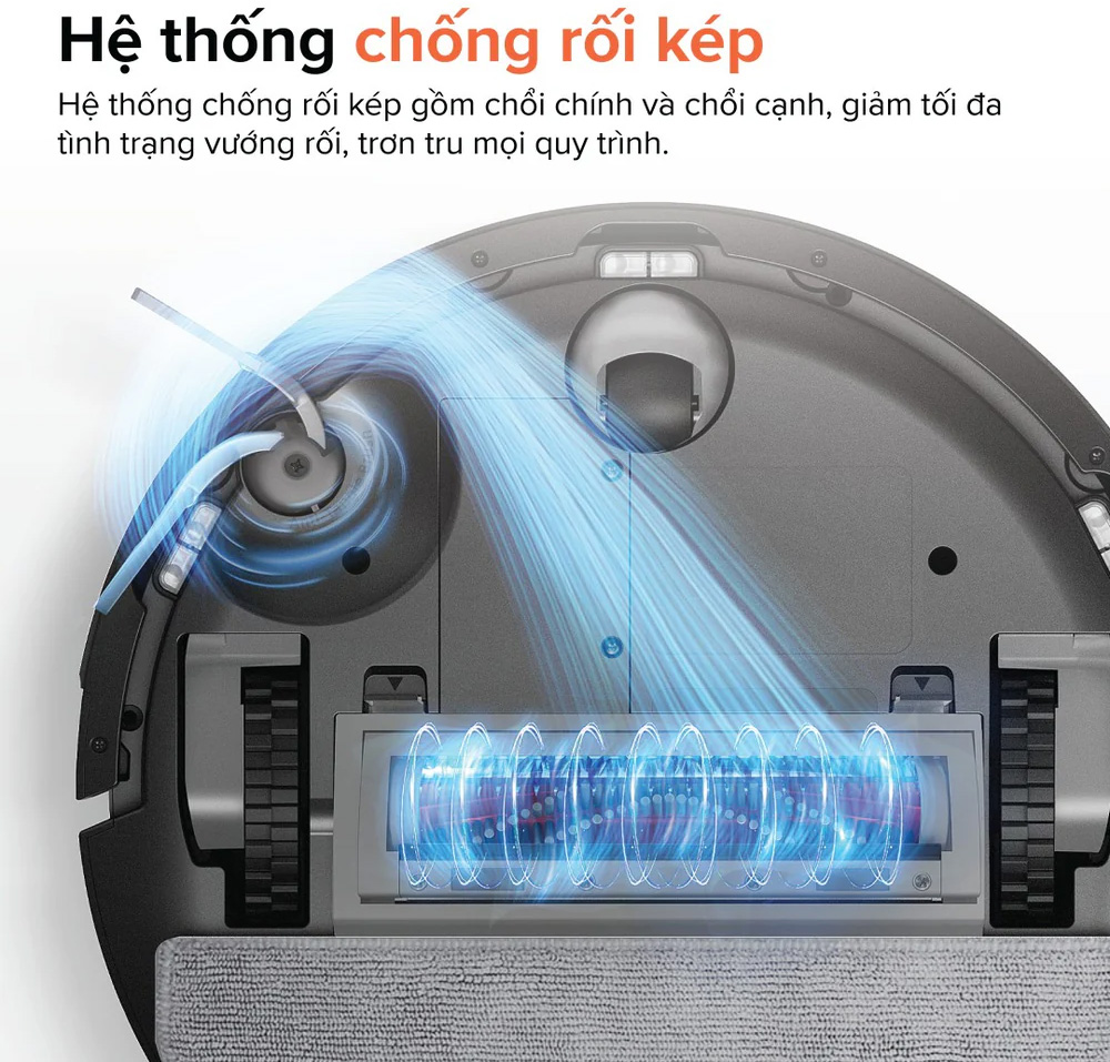 Hệ thống chống rối kép – Dọn dẹp mượt mà, không gián đoạn