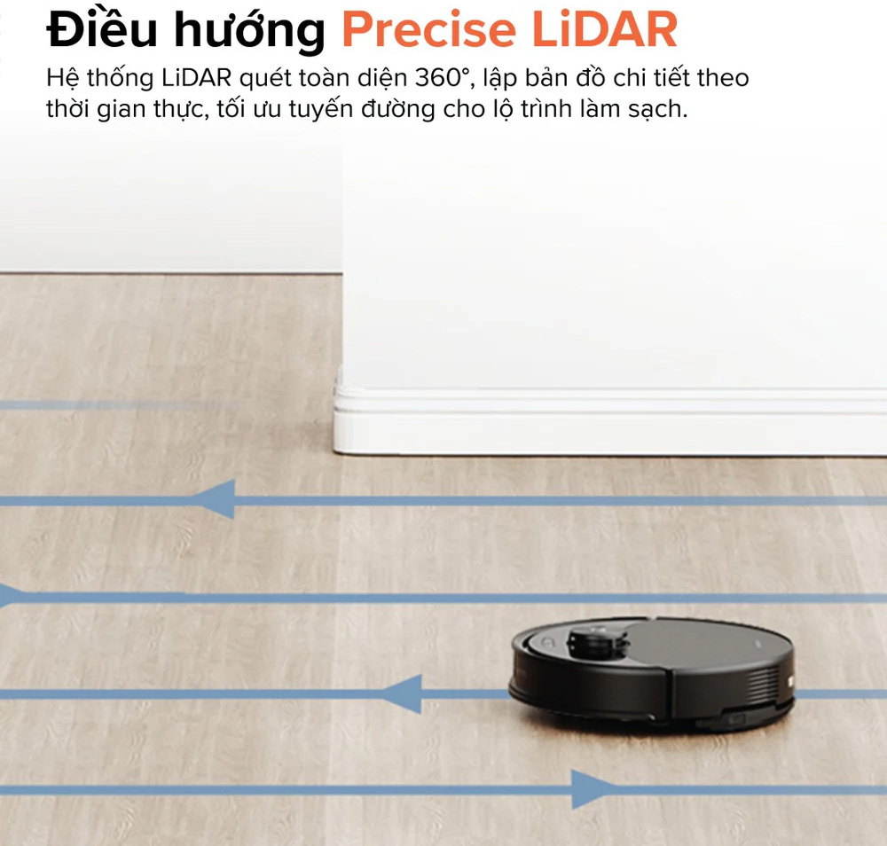 Điều hướng chính xác với công nghệ LiDAR 360°