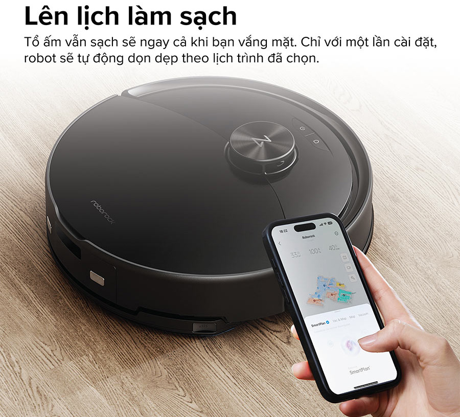 Kết nối thông minh qua ứng dụng Roborock