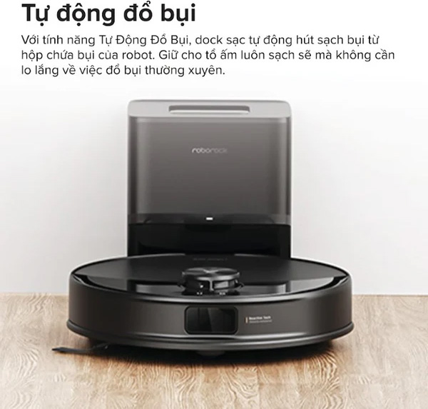 Tự động đổ bụi – Rảnh tay đến 7 tuần