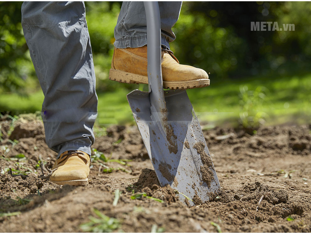 Cán xẻng chắc chắn, cố định