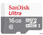 Thẻ nhớ 16Gb micro SDHC SanDisk Ultra C10 80Mb/s