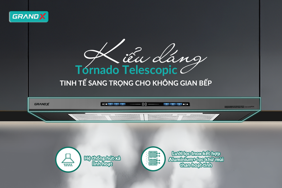 Máy hút mùi âm tủ GrandX GX H70F85G