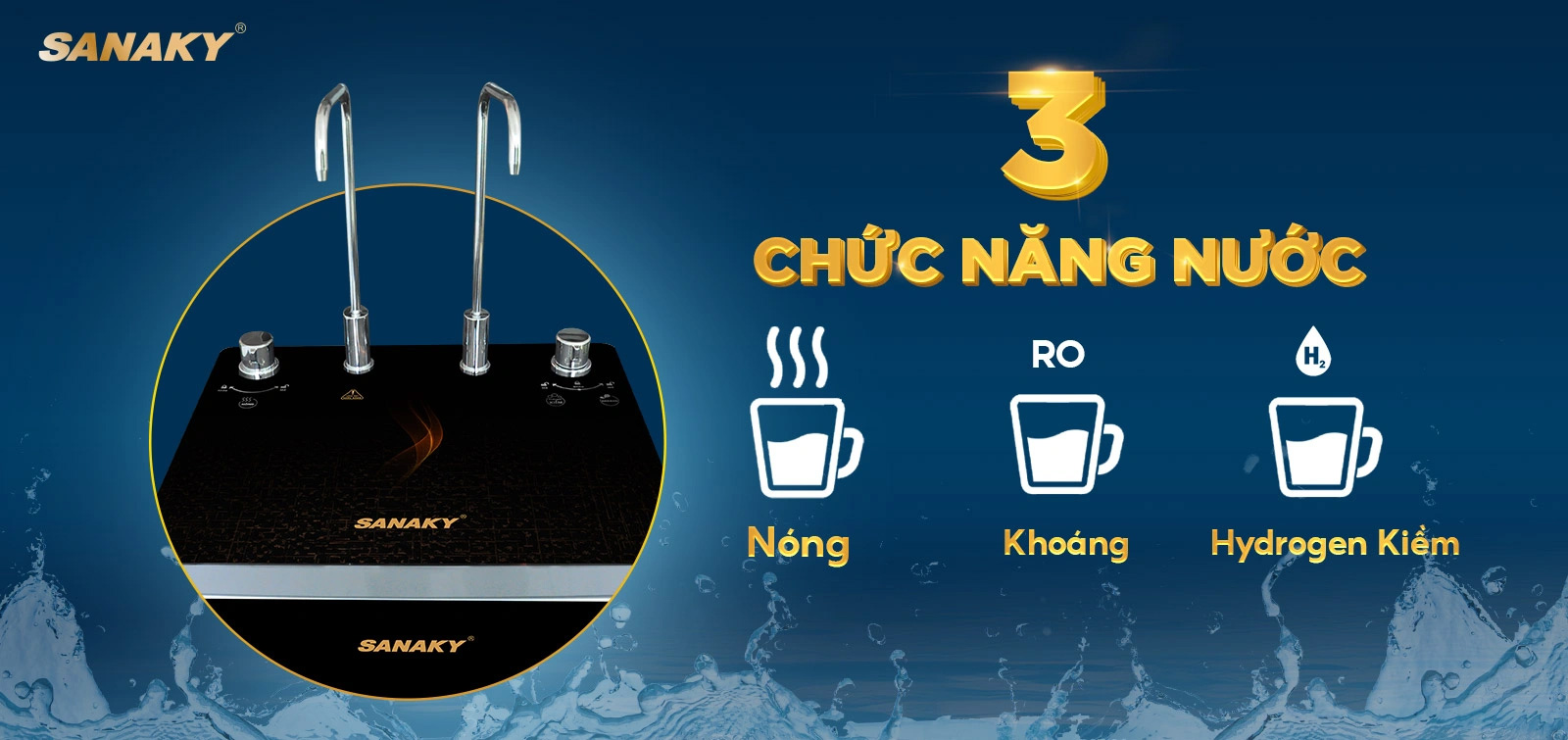 Tiện ích vượt trội – Nước nóng, nước nguội đa chức năng