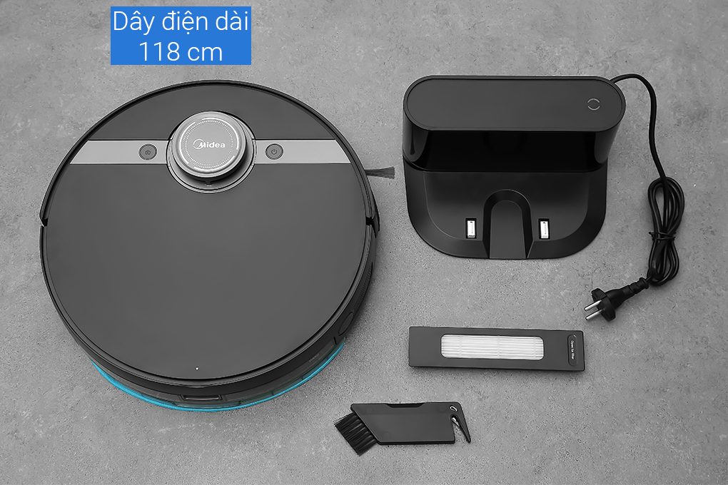 Robot hút bụi gọn nhẹ, dây điện dài 118cm