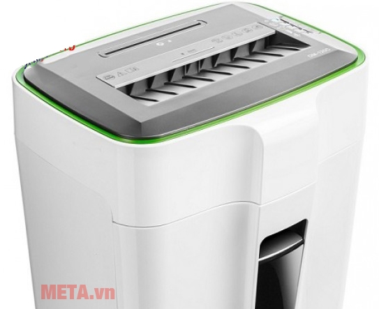 Máy có 2 đầu khe chứa giấy và thẻ cứng