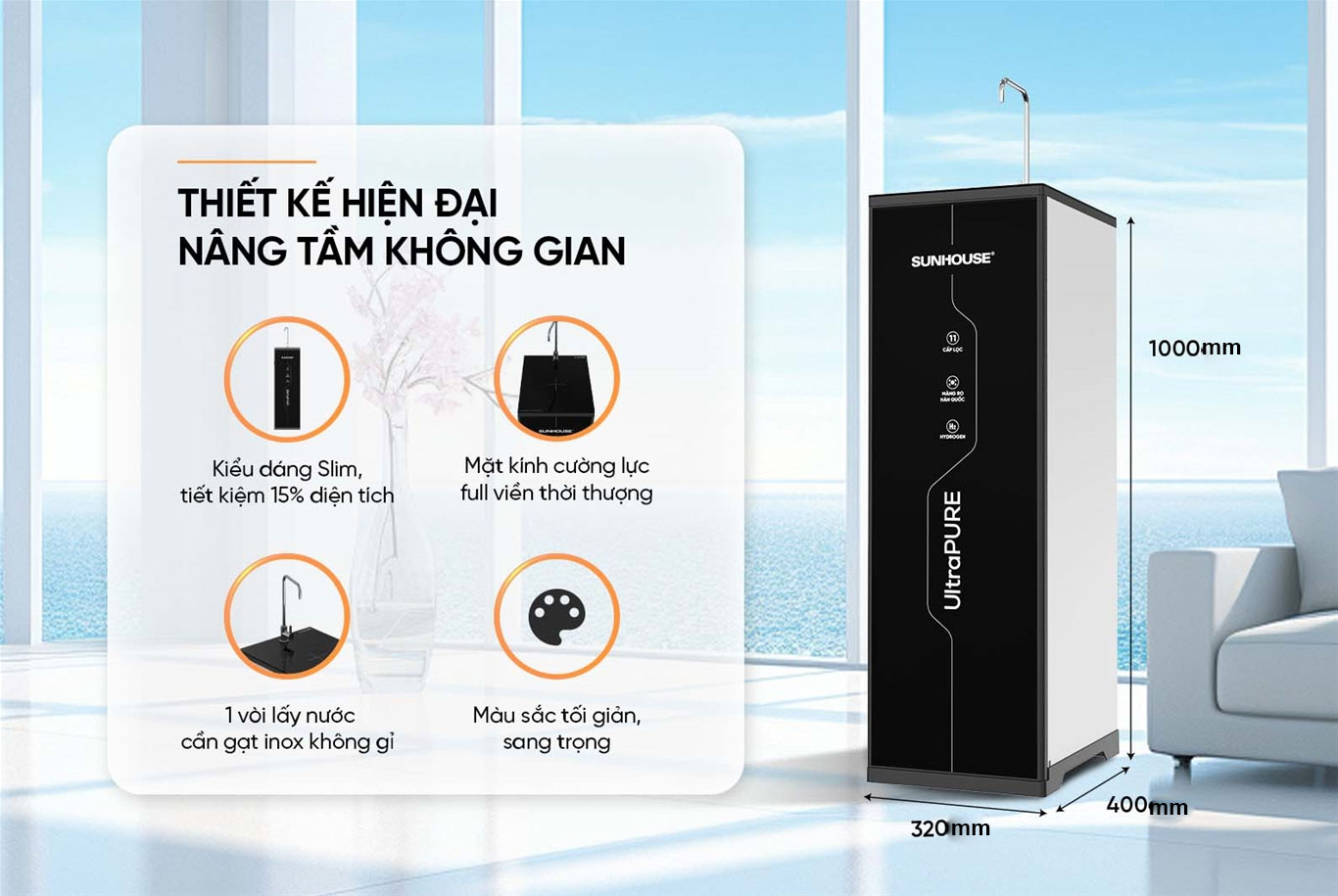 Kích thước máy lọc nước RO