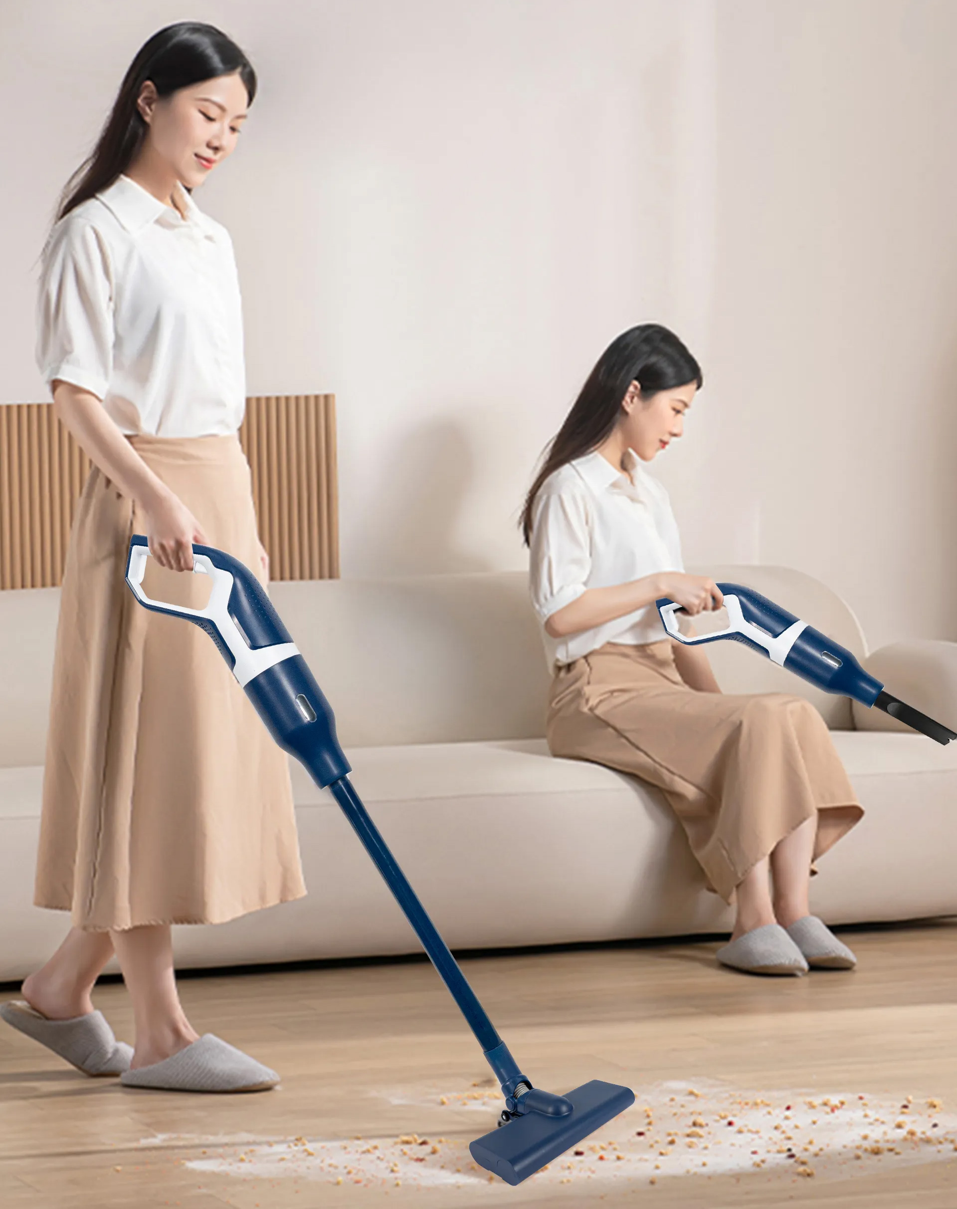 2 loại đầu hút đa năng, làm sạch mọi ngóc ngách