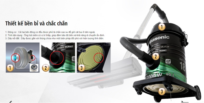 Thiết kế bền bỉ và chắc chắn với các chi tiết thiết kế tỉ mỉ