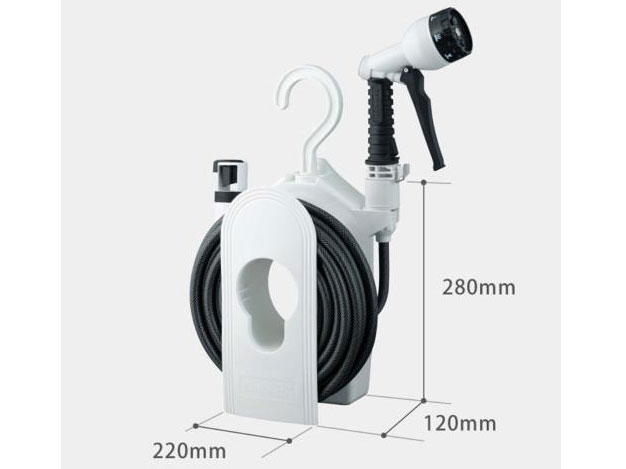 Kích thước bộ cuộn vòi tưới cây 10m Takagi R110CGVN