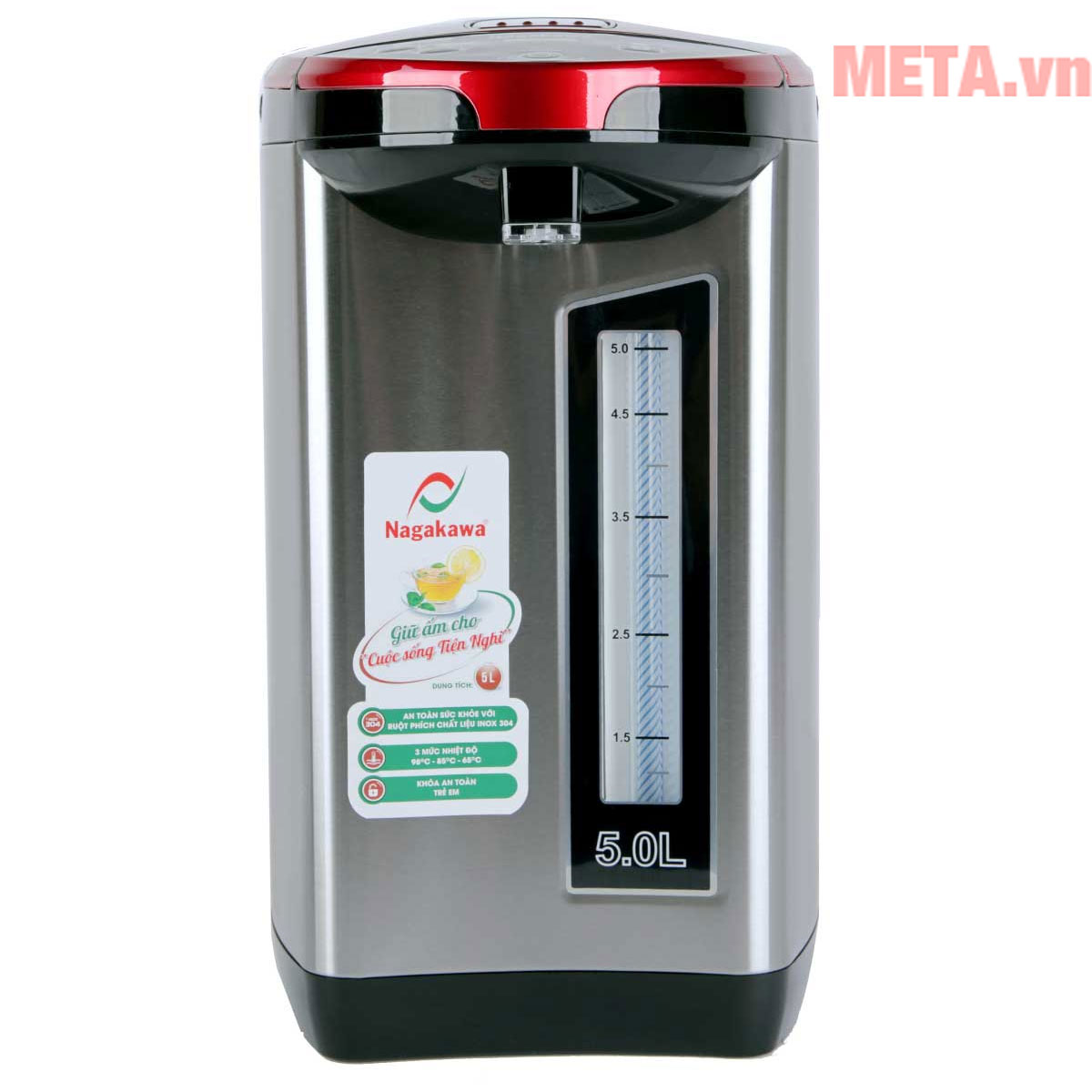 Dung tích 5 lít phù hợp với văn phòng nhỏ, gia đình nhỏ