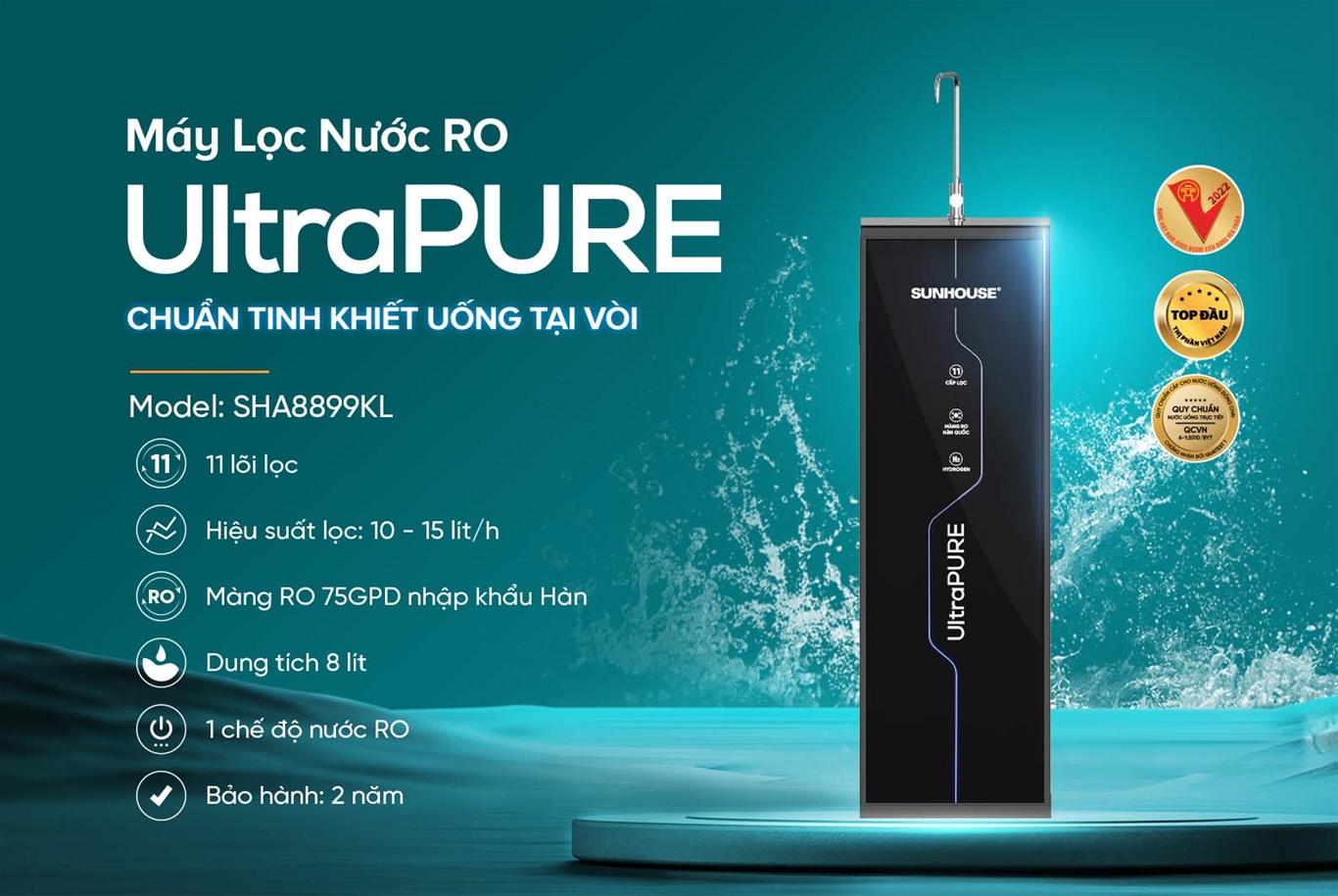 Máy lọc nước dùng màng RO Hàn Quốc