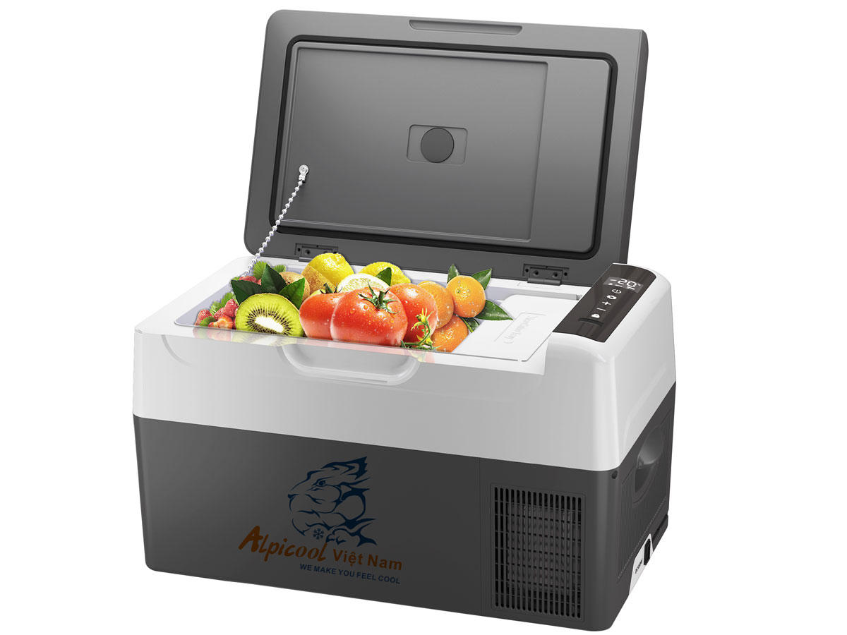 Tủ lạnh mini Alpicool G22 phù hợp dùng cho gia đình và ô tô