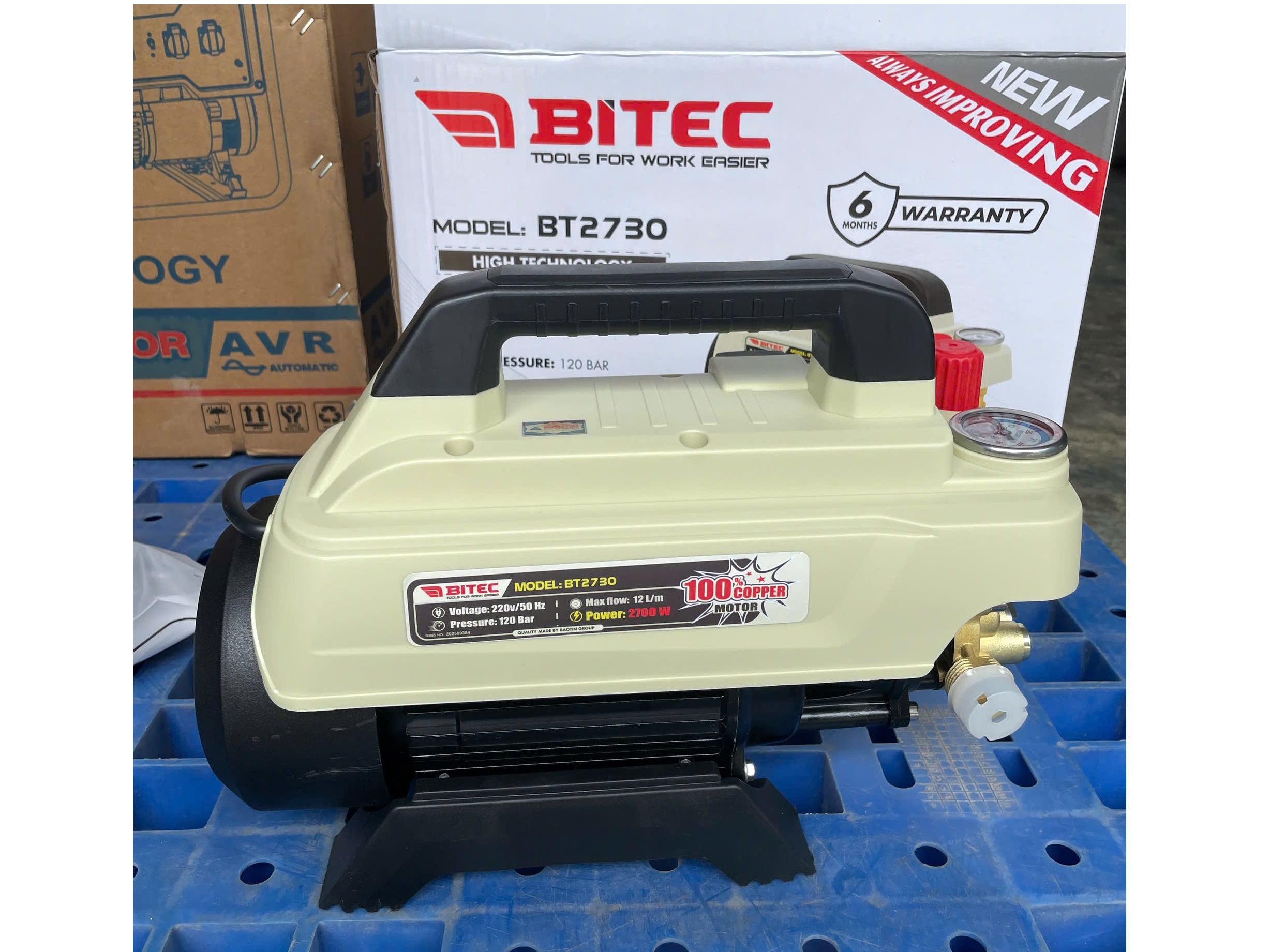 Máy rửa xe chỉnh được áp lực