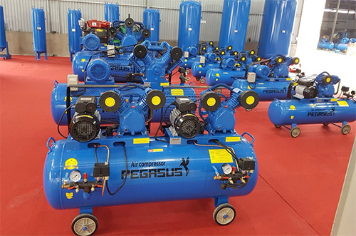 Máy nén khí Pegasus TM-V-0.25/8x2 màu xanh