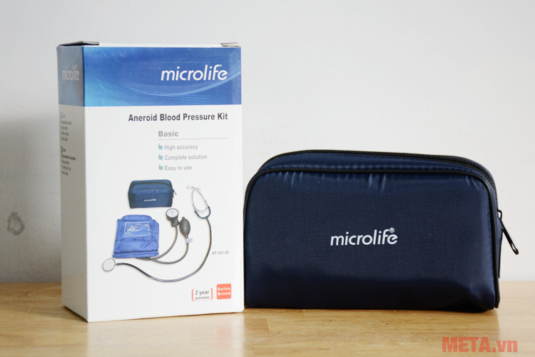 Túi đựng đi kèm giúp bảo quản máy đo huyết áp cơ Microlife AG1-20 hiệu quả