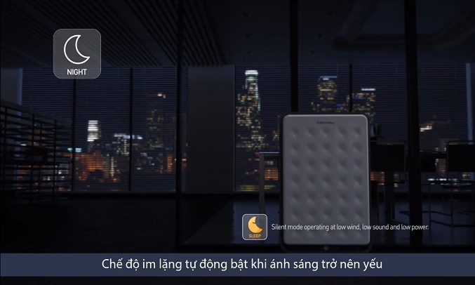 Máy lọc không khí cỡ lớn AP-3008FH được trang bị chế độ yên tĩnh