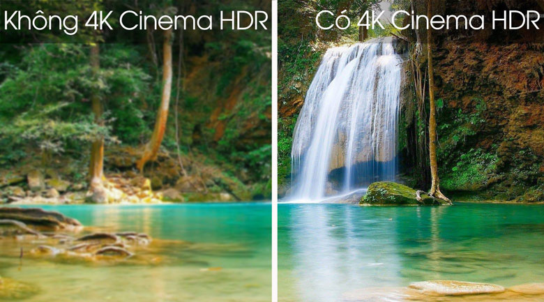 Tivi trình chiếu hình ảnh vô cùng sắc nét