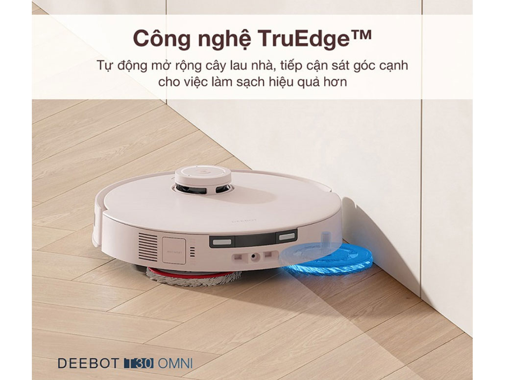Robot hút bụi lau nhà trên cảm biến TruEdge