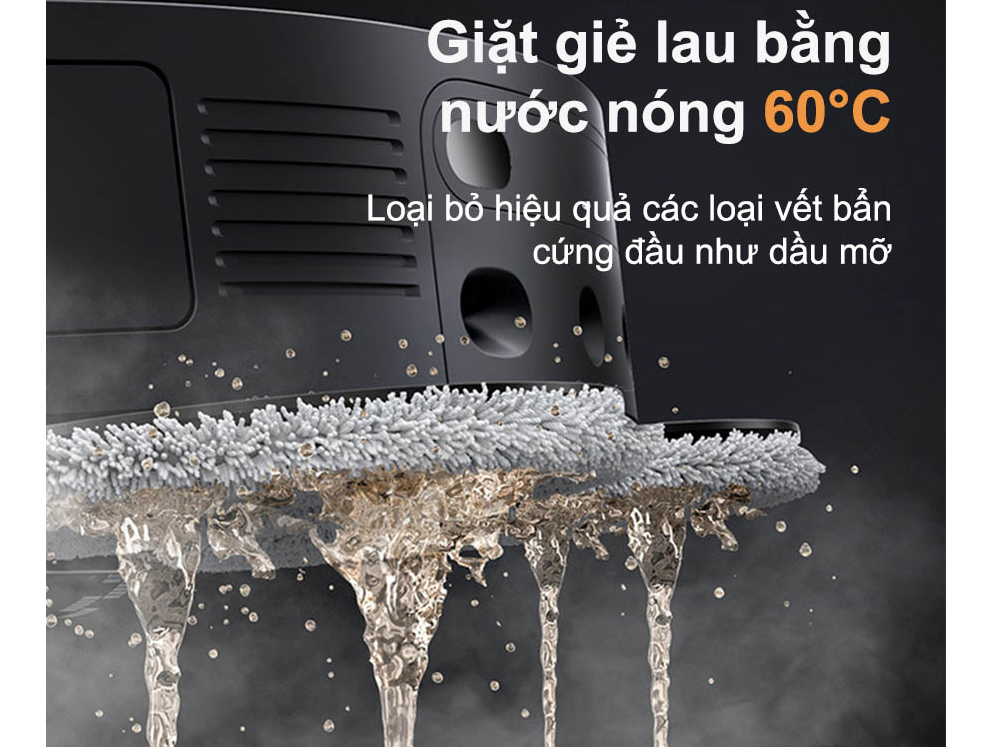 Xiaomi Dreame X30 Master giặt rẻ lau bằng nước nóng 60 độ