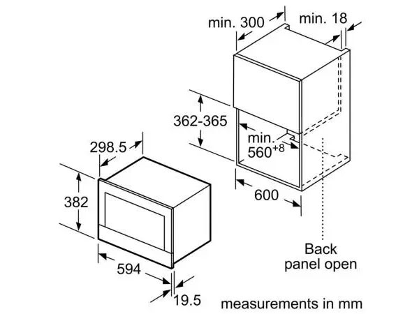 Bosch HMH.BFL634GS1B Serie 8 dễ lắp đặt âm tủ