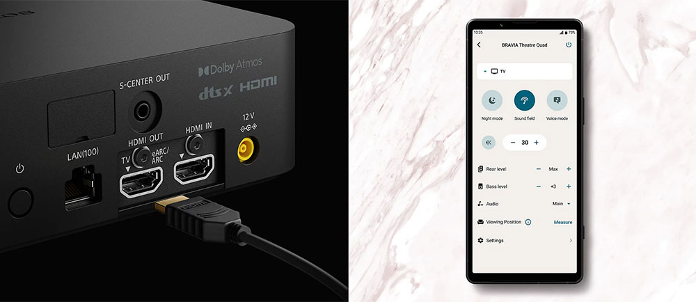 Loa Bluetooth Sony điều khiển qua ứng dụng