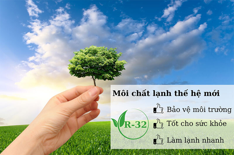 LG Z5UQ48GFD0 sử dụng môi chất R32 an toàn