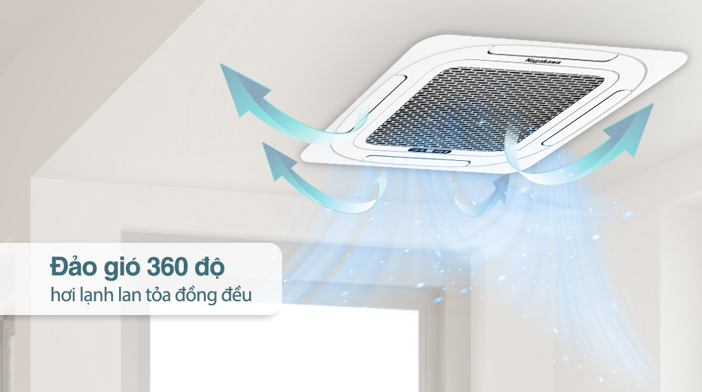Cánh đảo gió tự động 360 độ làm lạnh nhanh, dễ chịu
